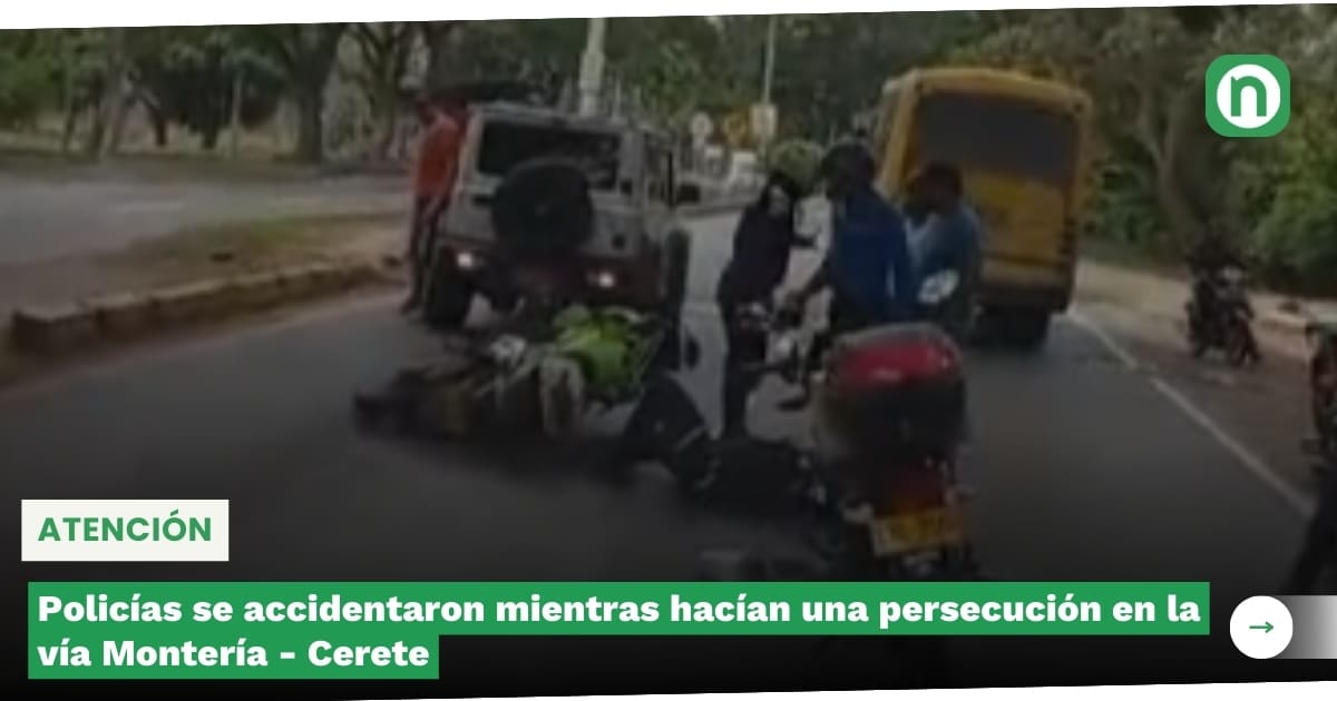 Polic As Se Accidentaron Mientras Hac An Una Persecuci N En La V A