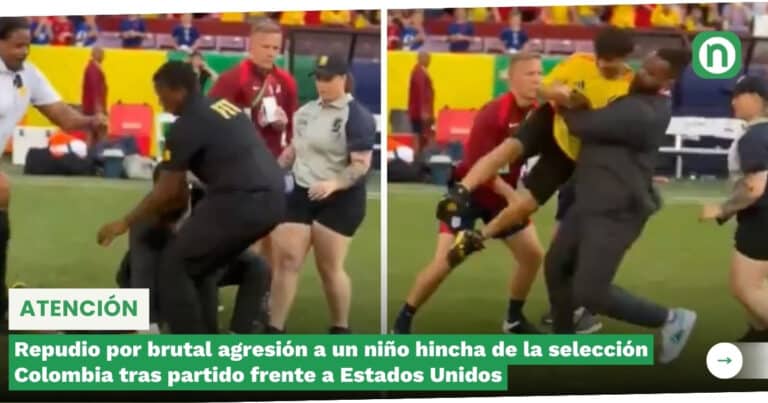 Repudio por brutal agresión a un niño hincha de la selección Colombia