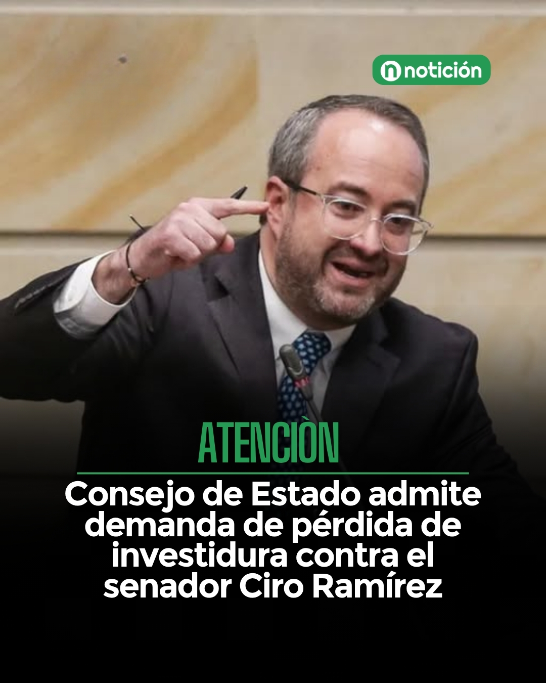 Consejo de Estado admite demanda de pérdida de investidura contra el senador Ciro Ramírez