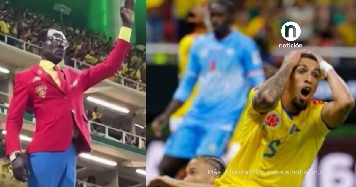 Hincha congoleño se volvió viral en el Mundial por permanecer inmóvil durante todo el partido