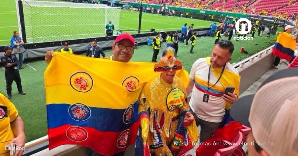 Cereteano apoyando a La Selección Colombia en México, Elkin Rodríguez "Lubriya".