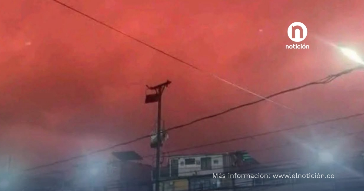 Impactante cielo rojo en Venezuela sorprendió este martes tras los dos fuertes terremotos