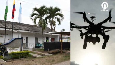 Ataque con Drones a subestación de Policía.